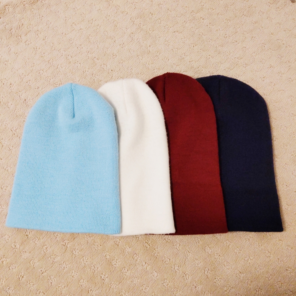 Winter Beanie Hat - Maroon Red - Picture 3 of 3